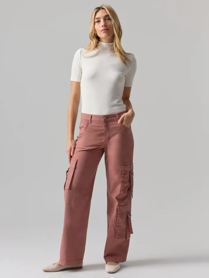 Women Y2K Strappy Cargo Standard Rise Pant Ash Rose Sanctuary Clothing Pants Women Y2K Strappy Cargo Standard Rise Pant Ash Rose Sanctuary Clothing Pants