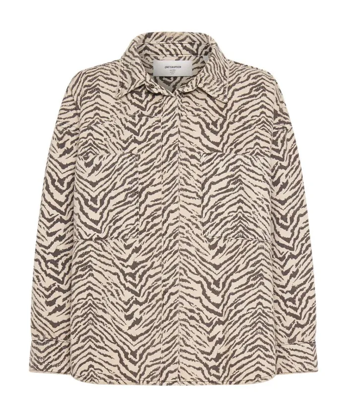 ZEBRA DARIA SHIRT Women One Teaspoon Denim Tops ZEBRA DARIA SHIRT Women One Teaspoon Denim Tops